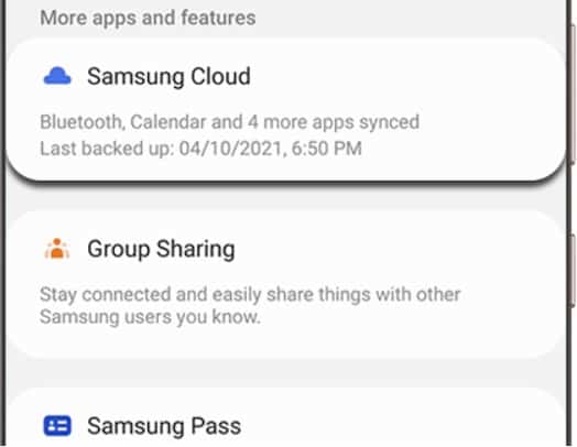check-samsung-cloud-last backup-date-and time