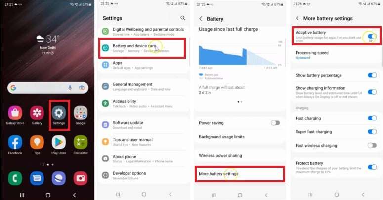 how-to-enable-adaptive-battery-on-galaxy-s22-ultra