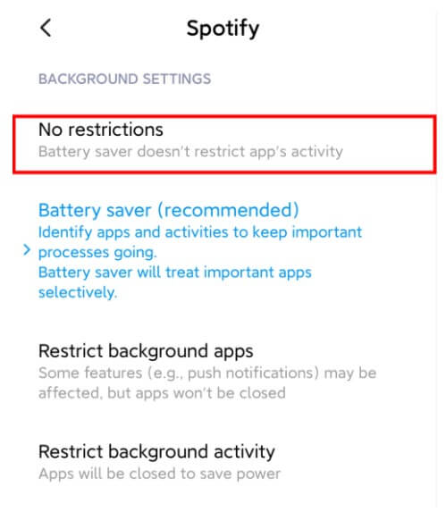 exempt-Spotify-app-from-battery-optimization