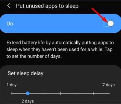 put-u-used-app-to-sleep-on-s22 
