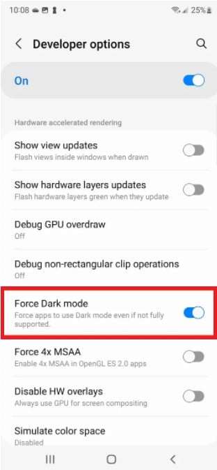 force-dark-mode-on-all-apps-in-galaxy-s22-ultra