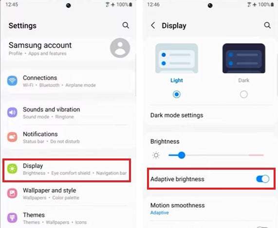 how-to-enable-adaptive-brightness-on-galaxy-s22-ultra